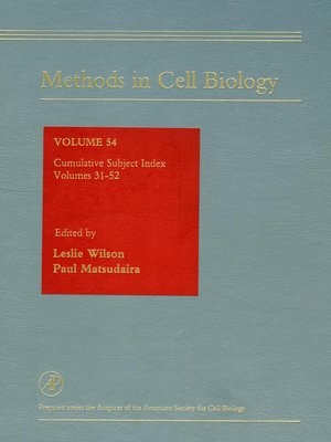 cover image of Methods in Cell Biology